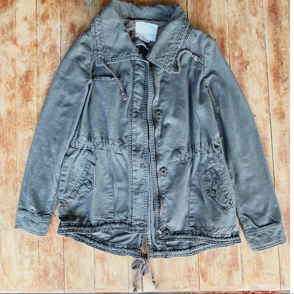 ANTHROPOLOGIE Khaki/Olive Cargo Jacket Size Small